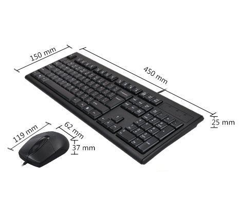 A4TECH Keyboard & Mouse Combo USB - KRS-8372