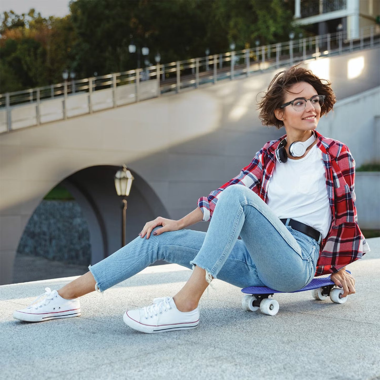 Green Lion Urbanic Smart Eyewear with UV400 Protection - Black