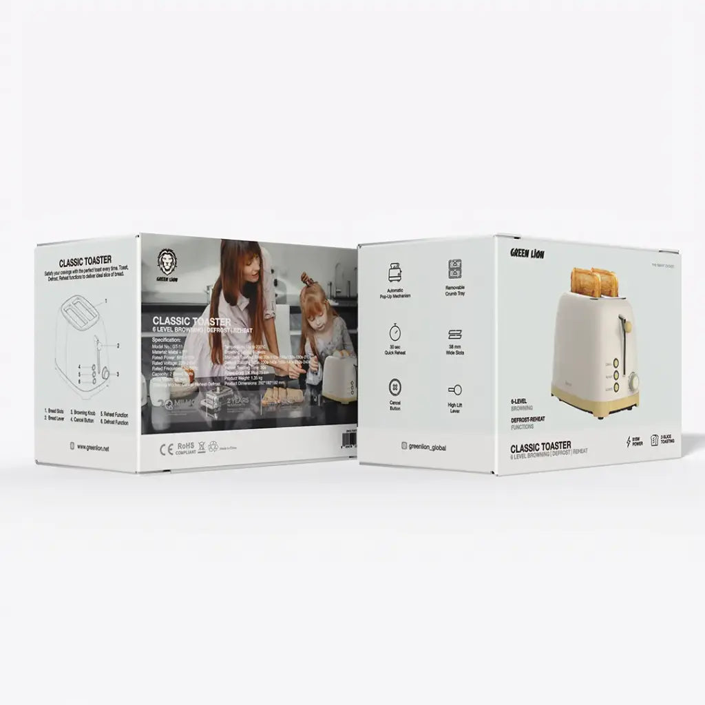 Green Lion Classic Toaster - Beige