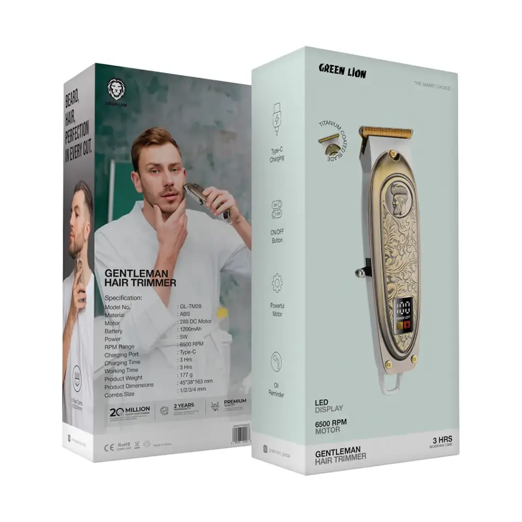 Green Lion Gentleman Hair Trimmer - Gold