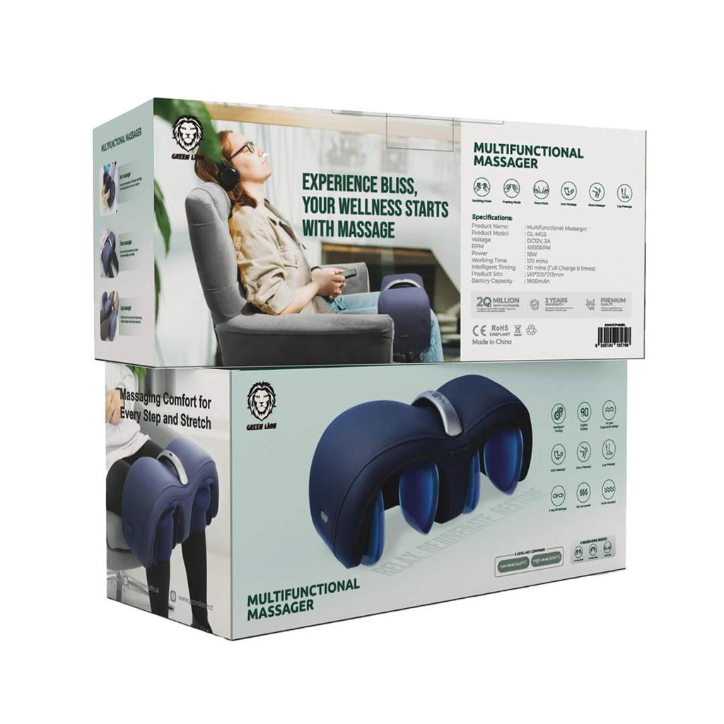 Green Lion Multifunctional Massager - Blue