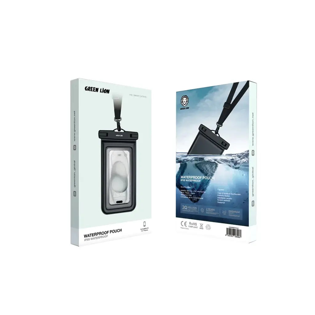 Green Lion Waterproof Pouch - Clear