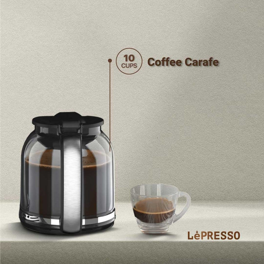 LePresso Dual Brew Drip Coffee & Espresso Machine - Black