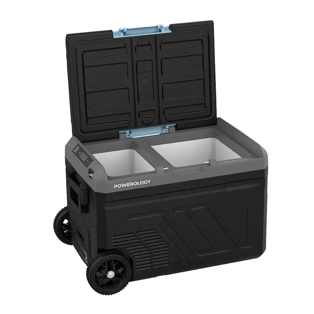 Powerology Dual Compartment Smart Fridge And Freezer 40L - Gray