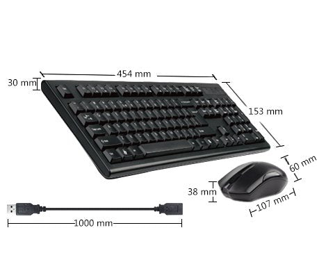 A4TECH Wireless Keyboard & Mouse Combo - 3000N