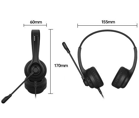 A4TECH Headset with MIC One Jack HS-8i