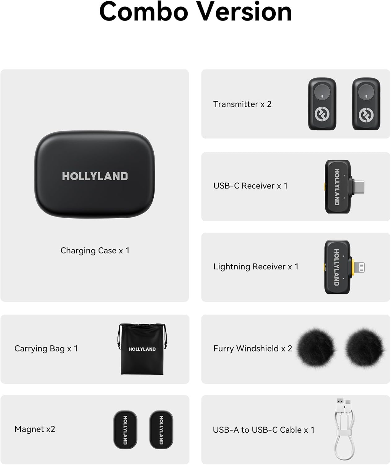Hollyland LARK A1 Combo 2-Person Wireless Mic