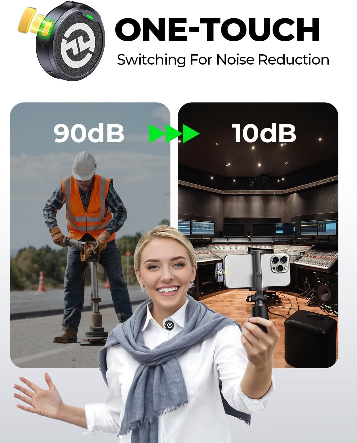 Hollyland Lark M2 Wireless Lavalier Microphone for Camera PC Laptop Phones