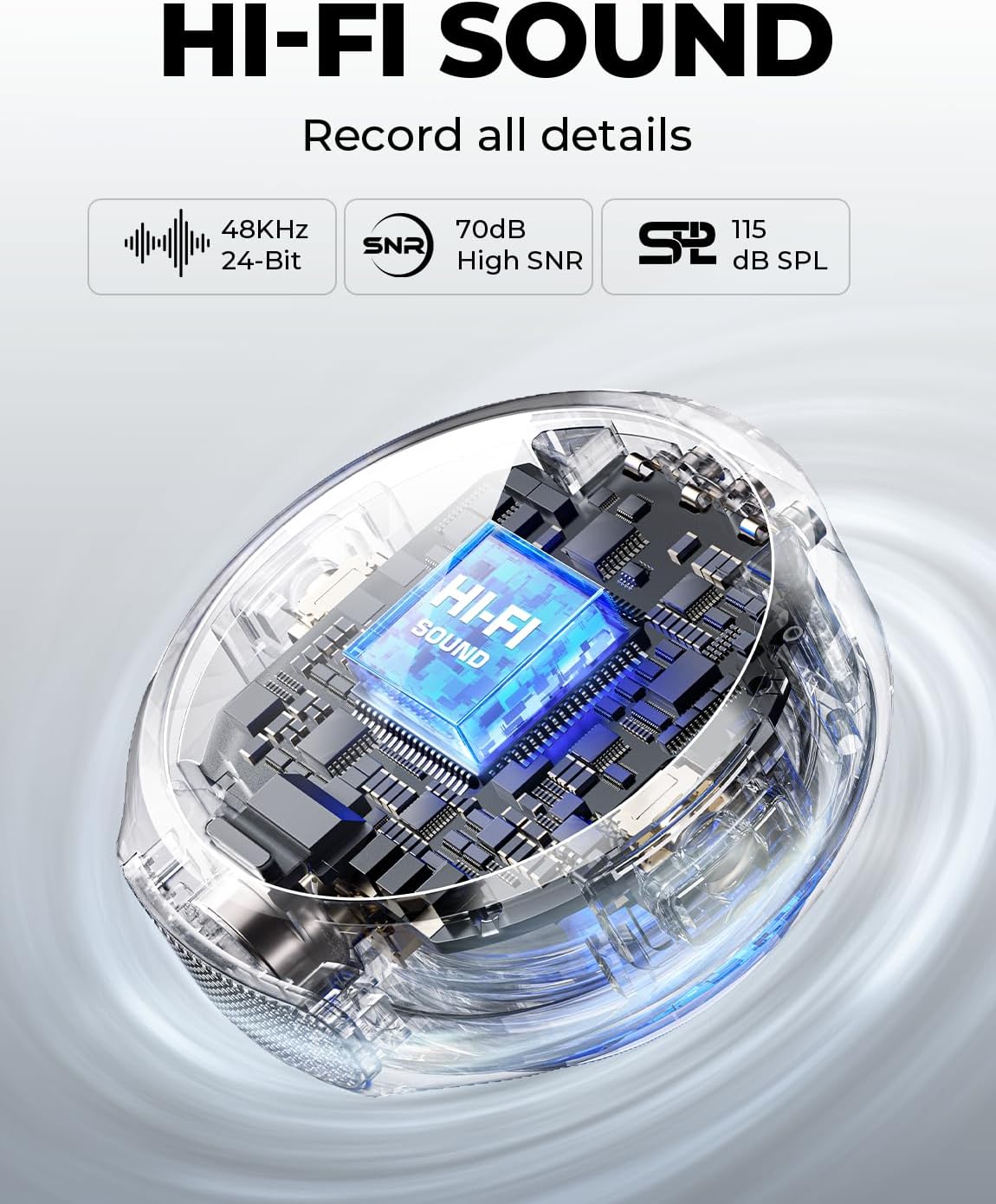 Hollyland Lark M2 Wireless Lavalier Microphone for Camera PC Laptop Phones