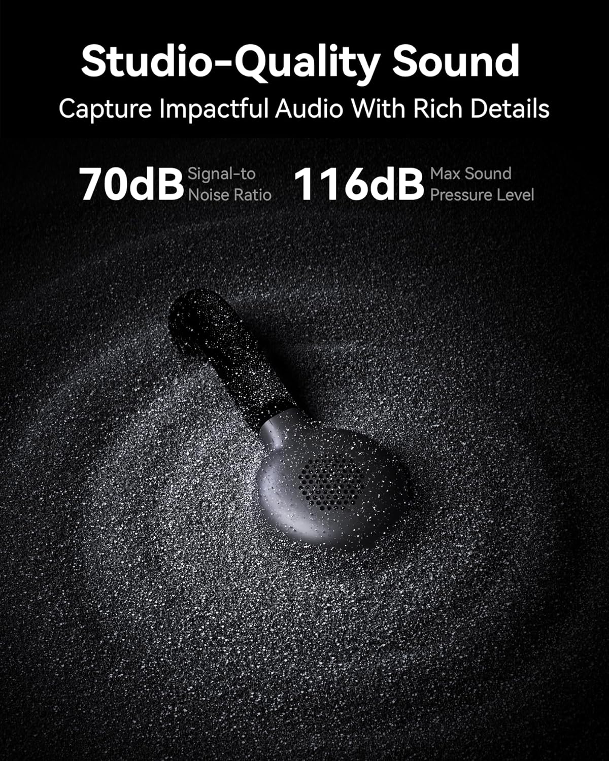 Hollyland Lark M2S Wireless Microphone with USB-C Plug for iPhone 15/16 and Android