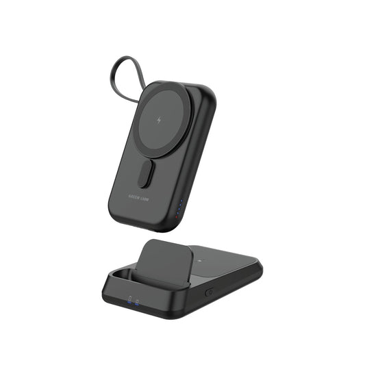 Green Lion 3 in 1 Magsafe 10000mAh Power Bank - Black