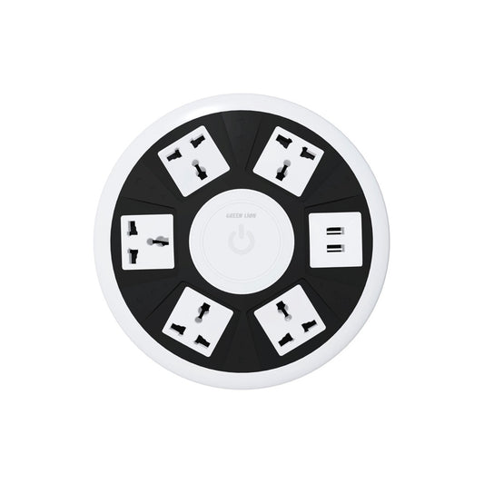 Green Lion 7 in 1 Power Socket - White
