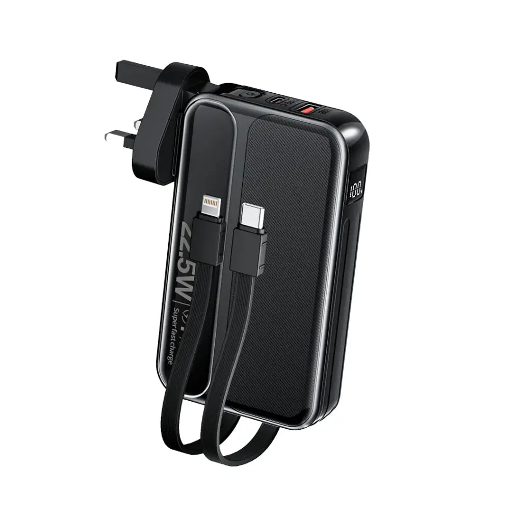 Green Lion Charge Mate Power Bank 10000 mAh PD 22.5W - Black