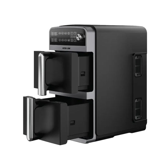 Green Lion 10L Double-Decker Air Fryer - Black