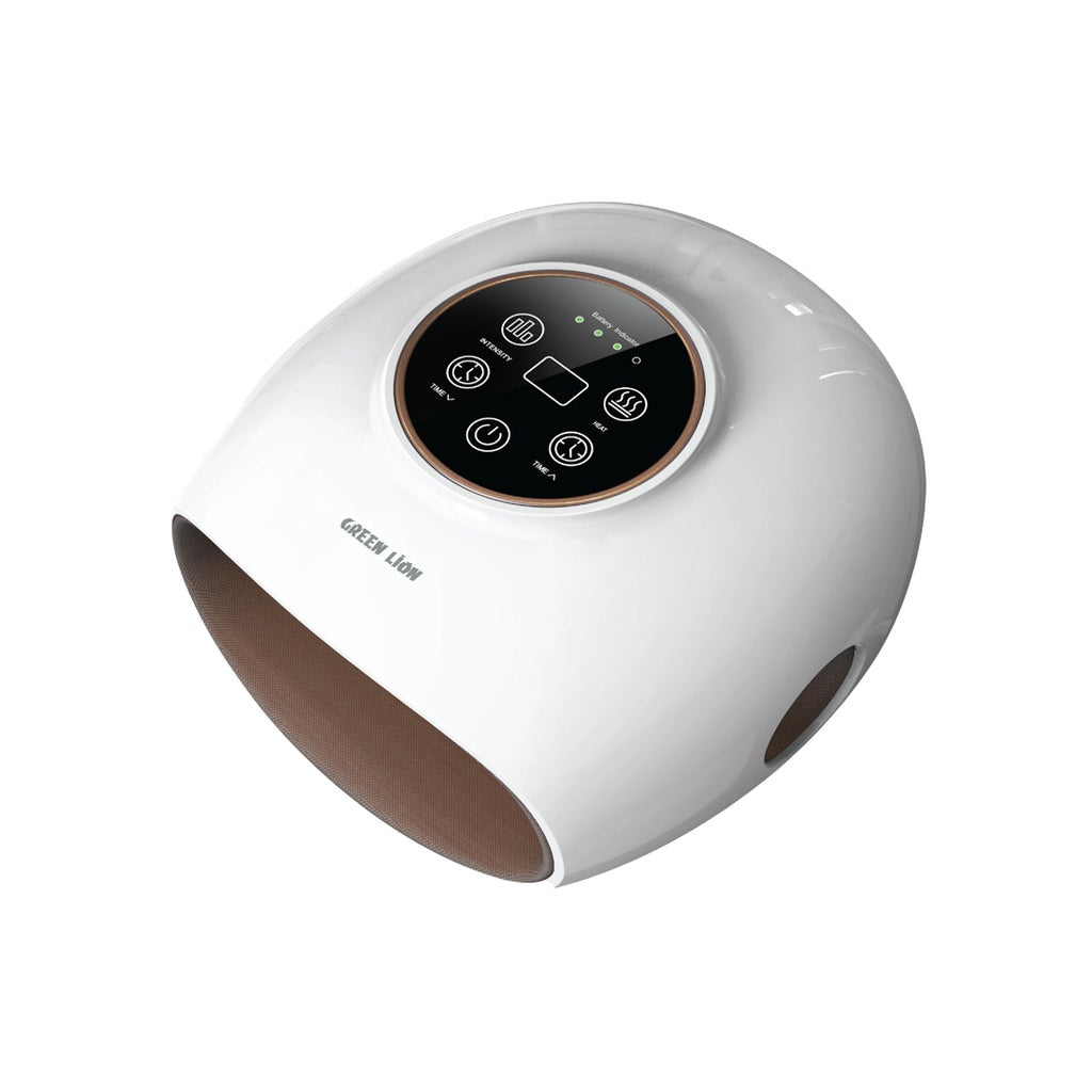 Green Lion Mini Hand Massager - White