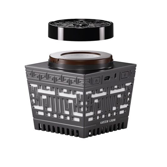 Green Lion Moon Bakhour Quran Speaker - Black