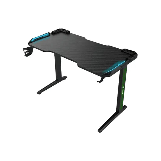 Green Lion RGB Gaming Desk - Black
