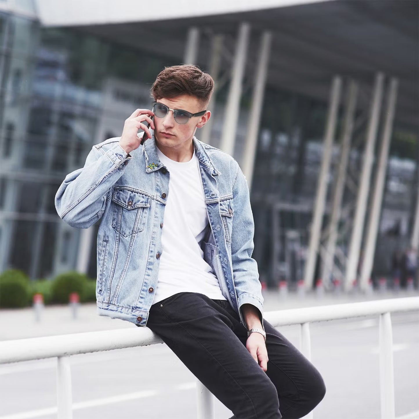 Green Lion Urbanic Smart Eyewear with UV400 Protection - Black