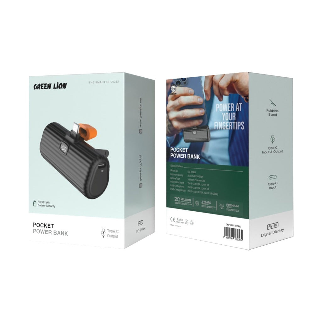 Green Lion 5000mAh Pocket Power Bank