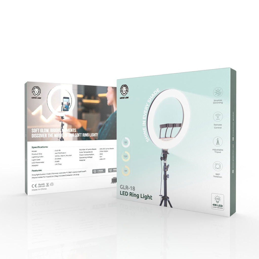 Green Lion Button Mode Ringlight 18