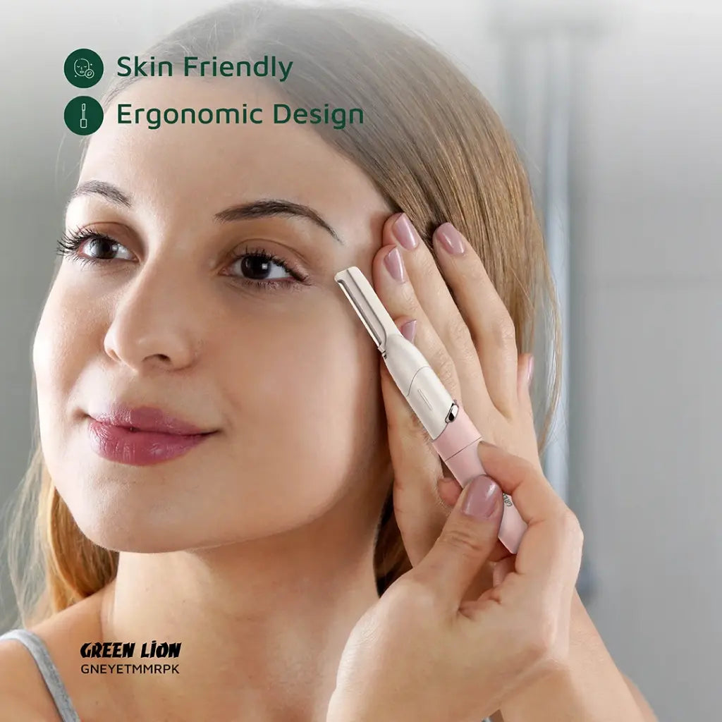 Green Lion Eyebrow Hair Trimmer - Pink