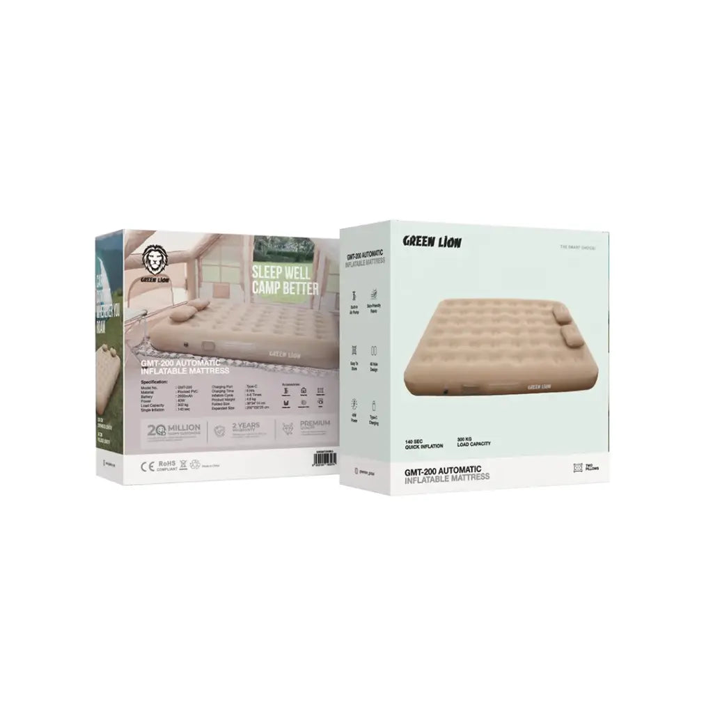 Green Lion GMT-200 Automatic Inflatable Mattress - Beige