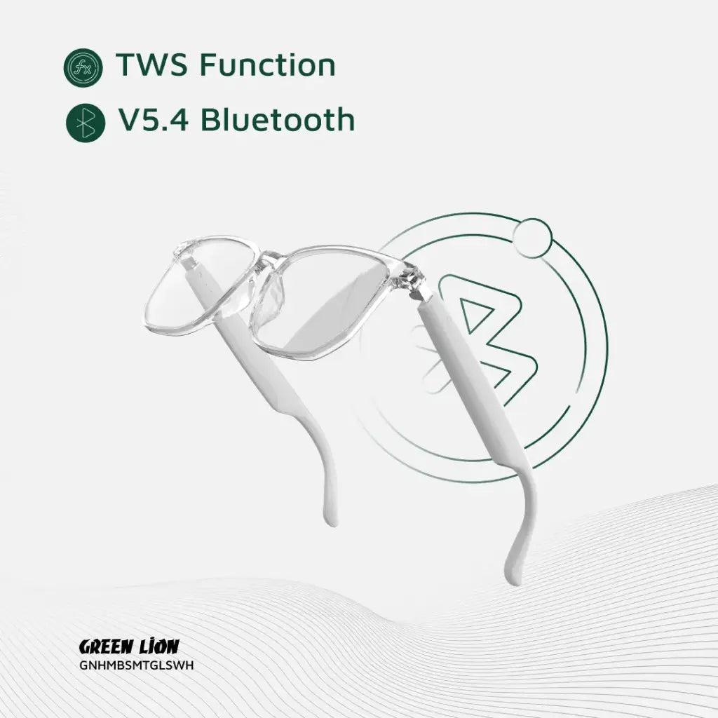Green Lion Hamburg Smart Glasses - White