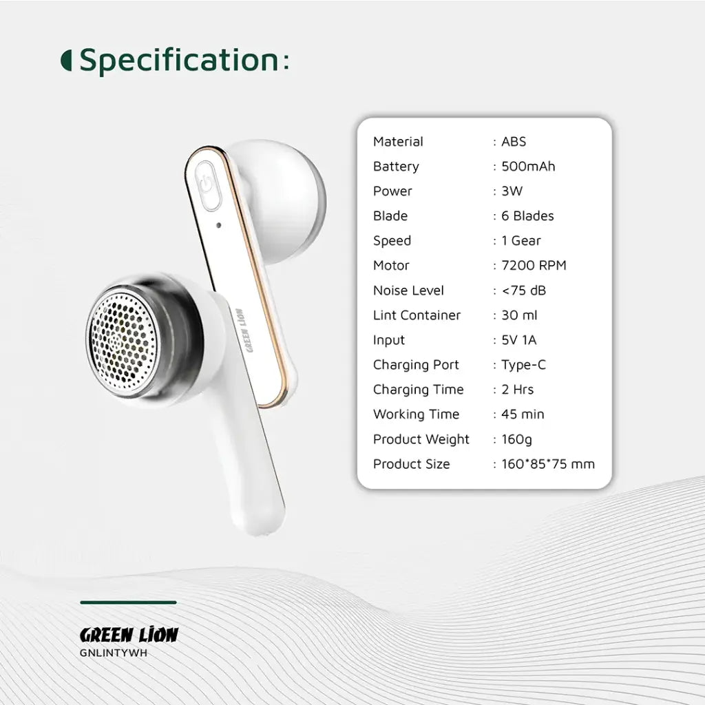 Green Lion Lint Y Lint Remover - White
