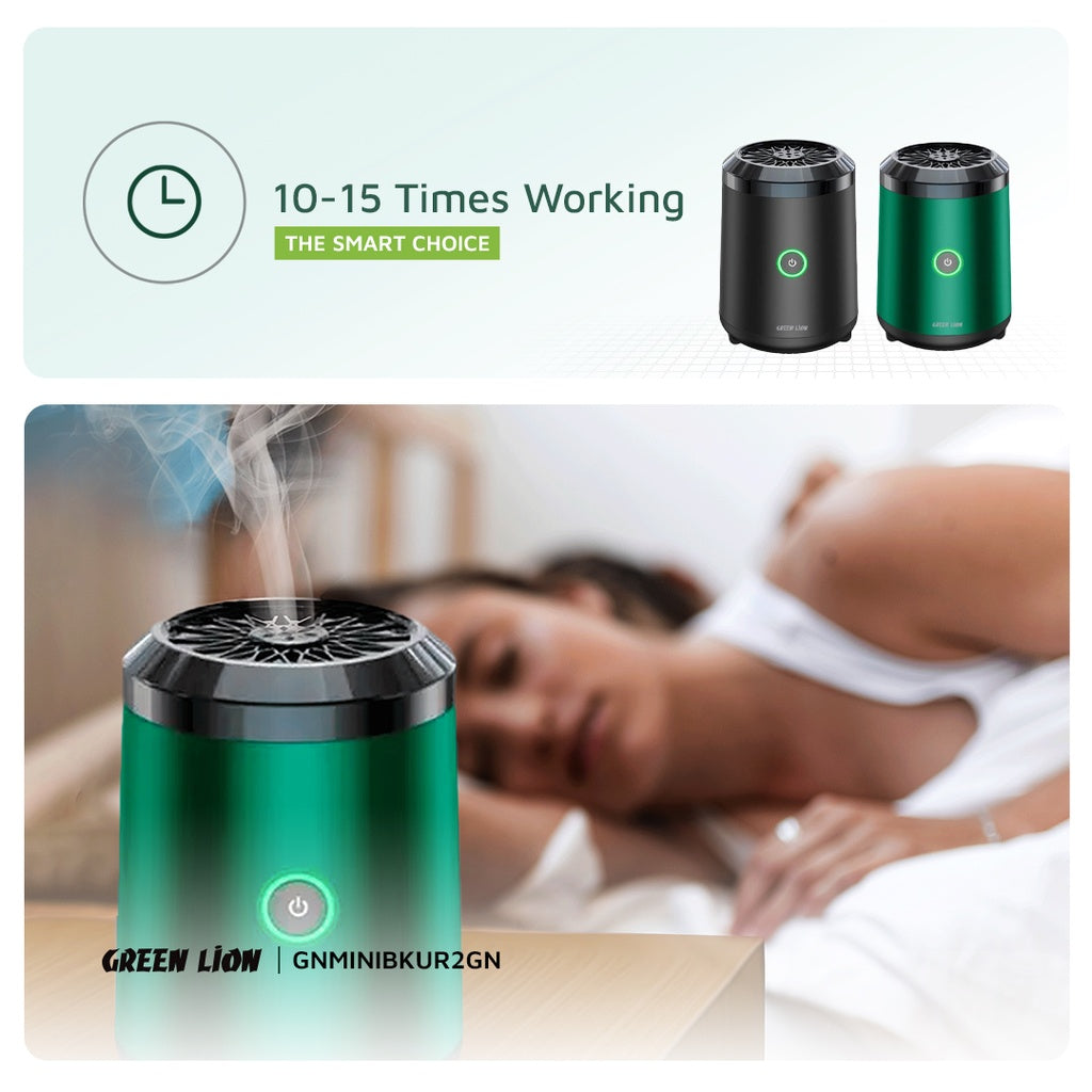 Green Lion Mini Bakhour Lite Incense Burner