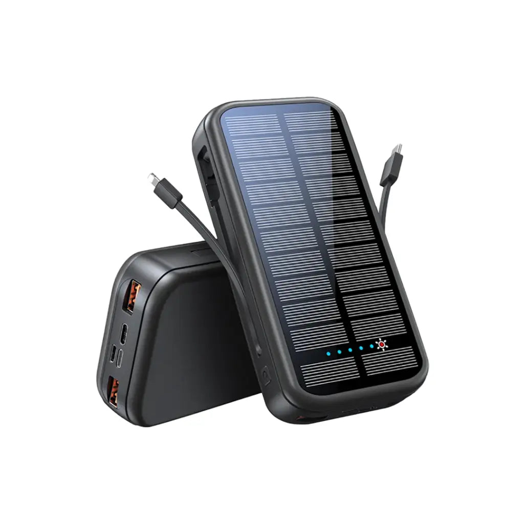 Green Lion PD2OW Solar 2 16000mAh Power Bank - Black