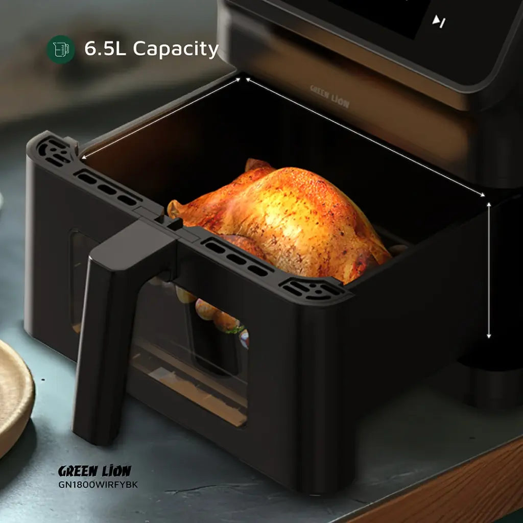 Green Lion Smart Air Fryer 6.5L - Black