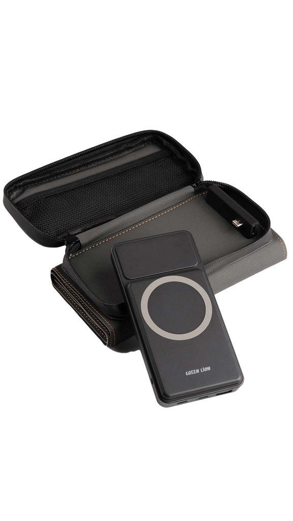 Green Lion SolarMax Power Bank 10000mAh PD 20W - Black