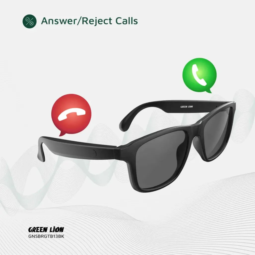 Green Lion Sydney Smart Glasses - Black