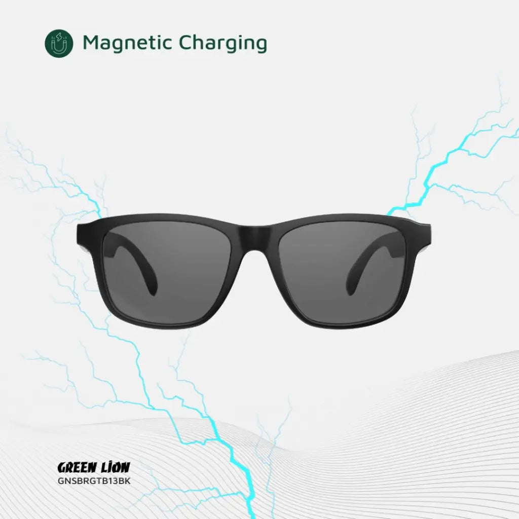 Green Lion Sydney Smart Glasses - Black