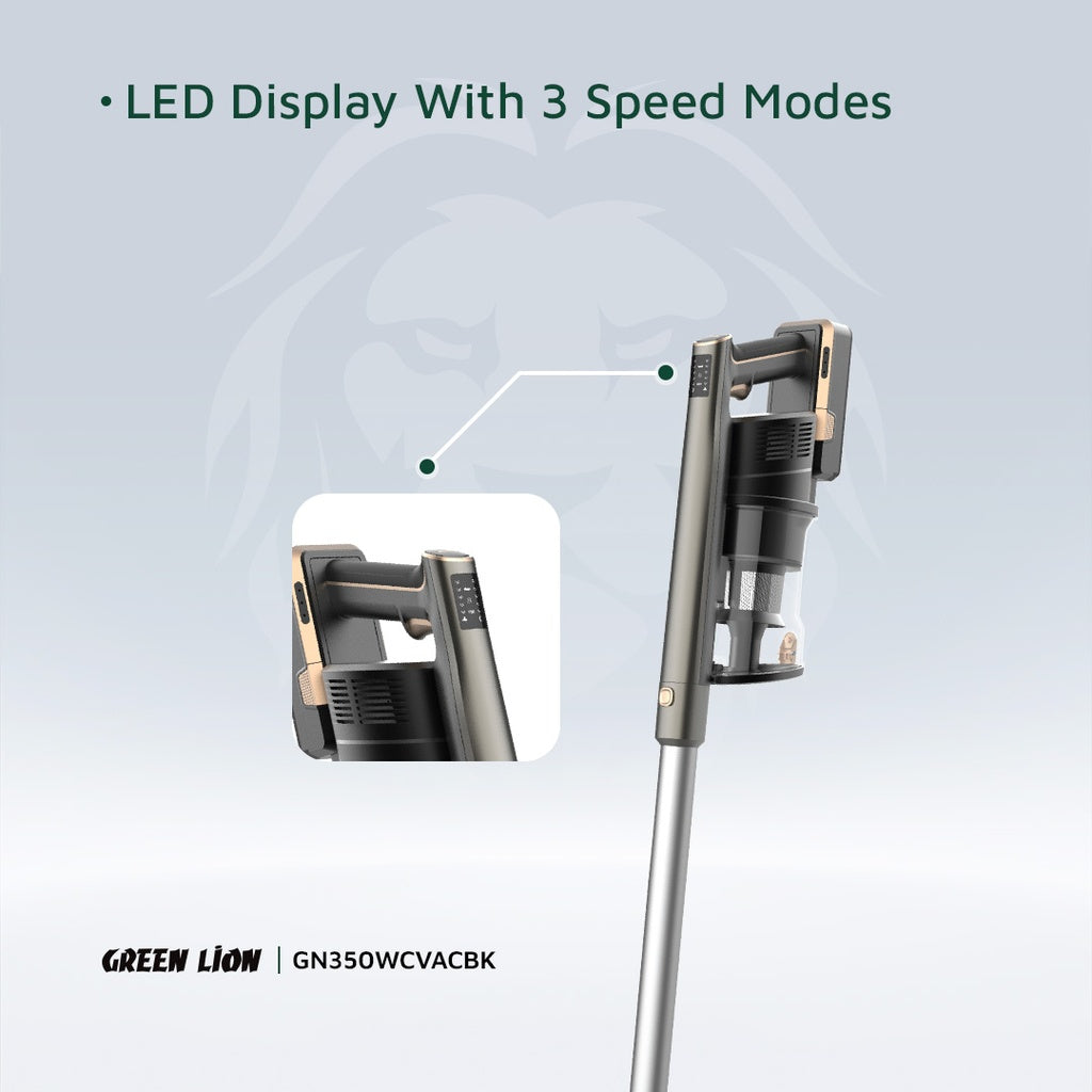 Green Lion Turbo Pro Vacuum Cleaner - Black