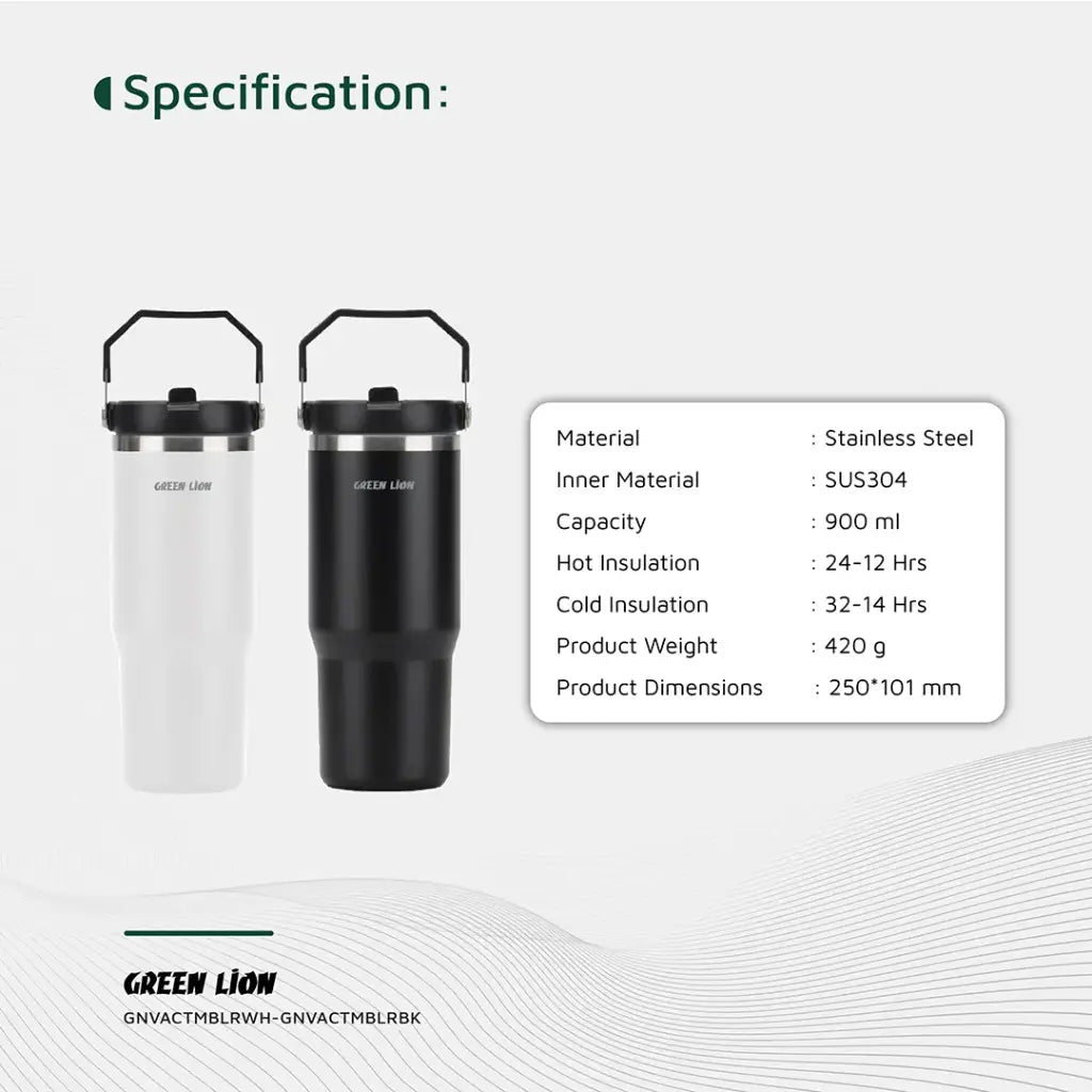 Green Lion Vacuum Tumbler 900ml Bottle