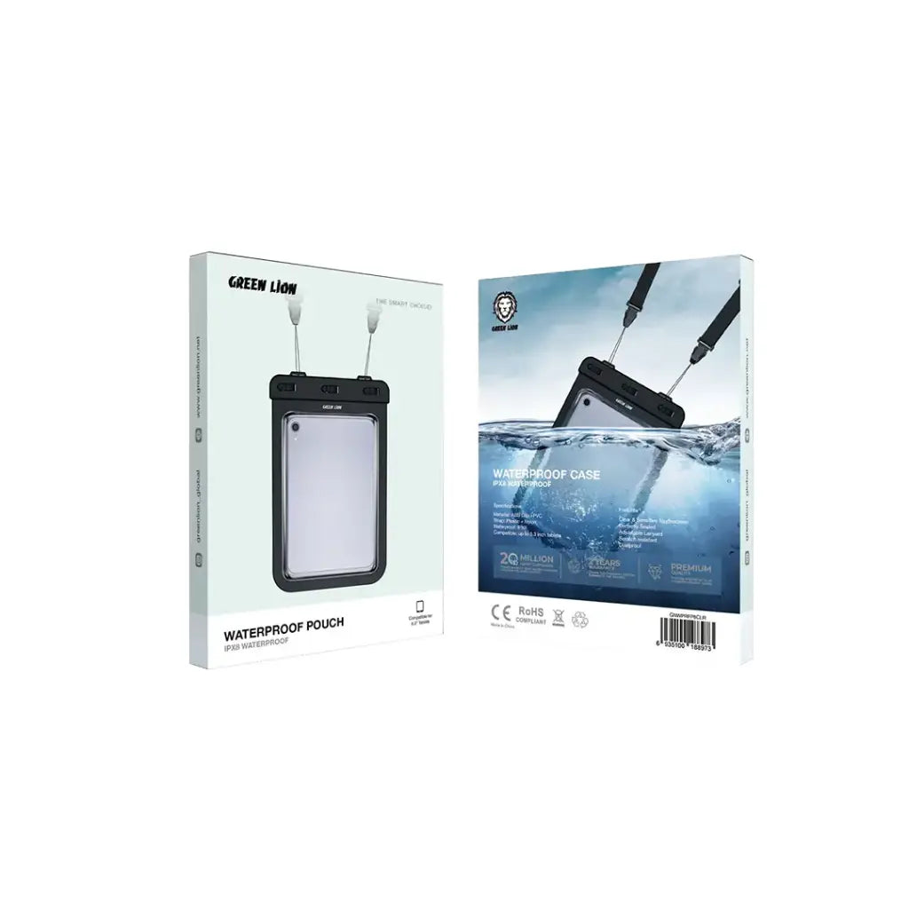 Green Lion Waterproof Pouch - Clear