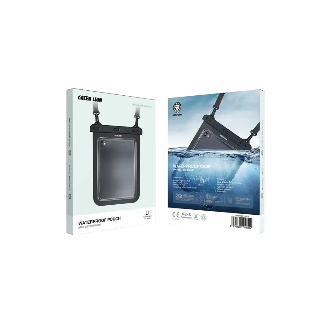 Green Lion Waterproof Pouch - Clear