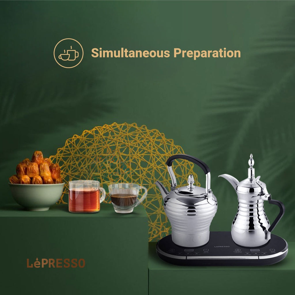LePresso Dual Pot Arabic Coffee And Tea Dallah