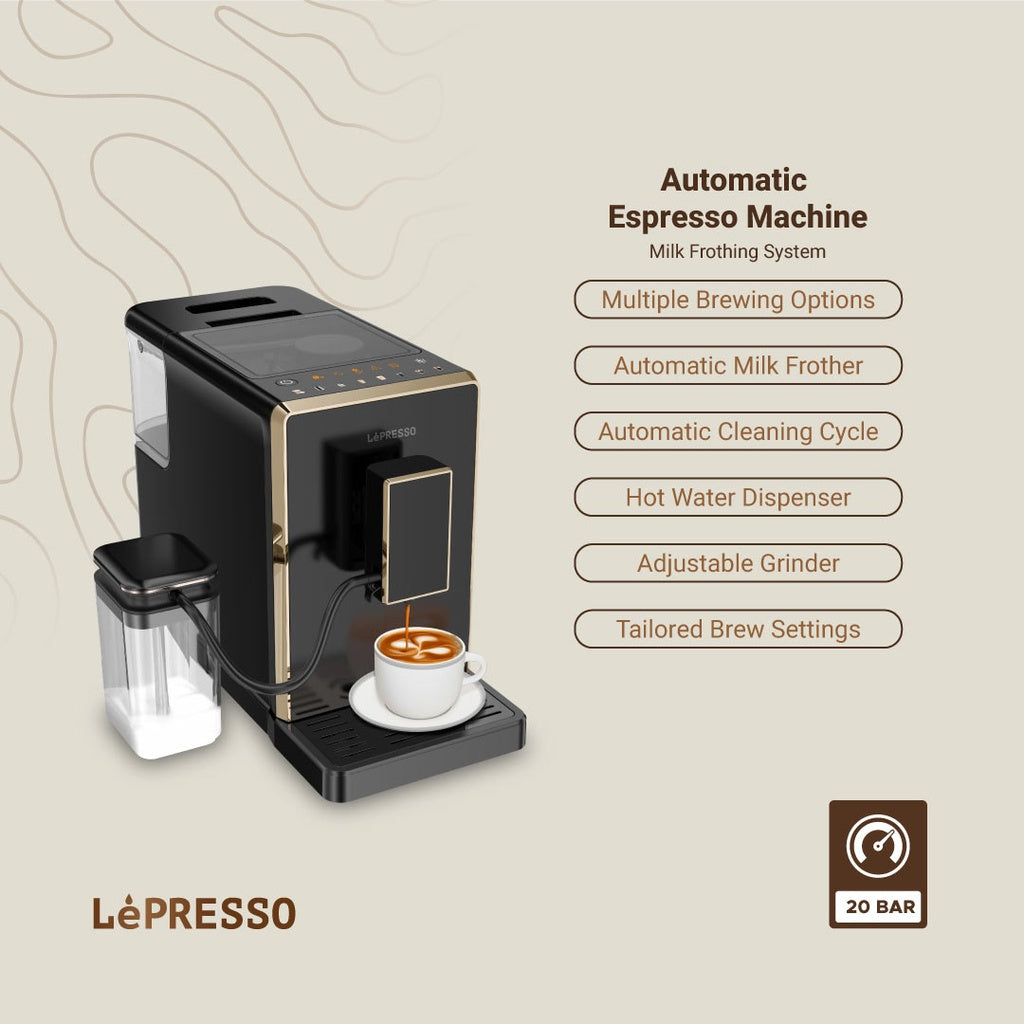 Lepresso Automatic Espresso Machine - Black