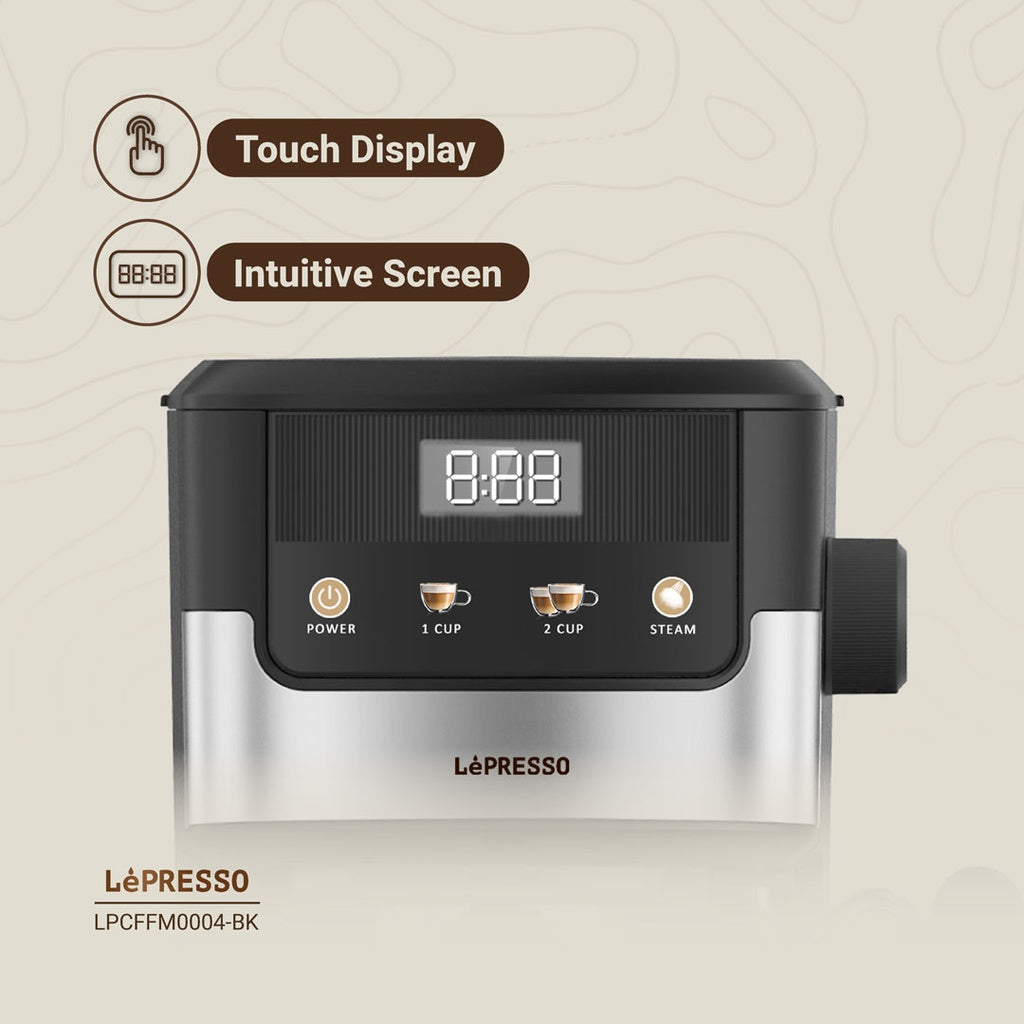 Lepresso Suprema Espresso Machine - Black