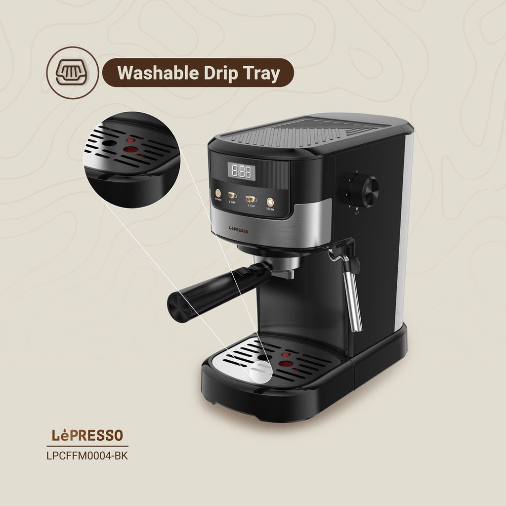 Lepresso Suprema Espresso Machine - Black