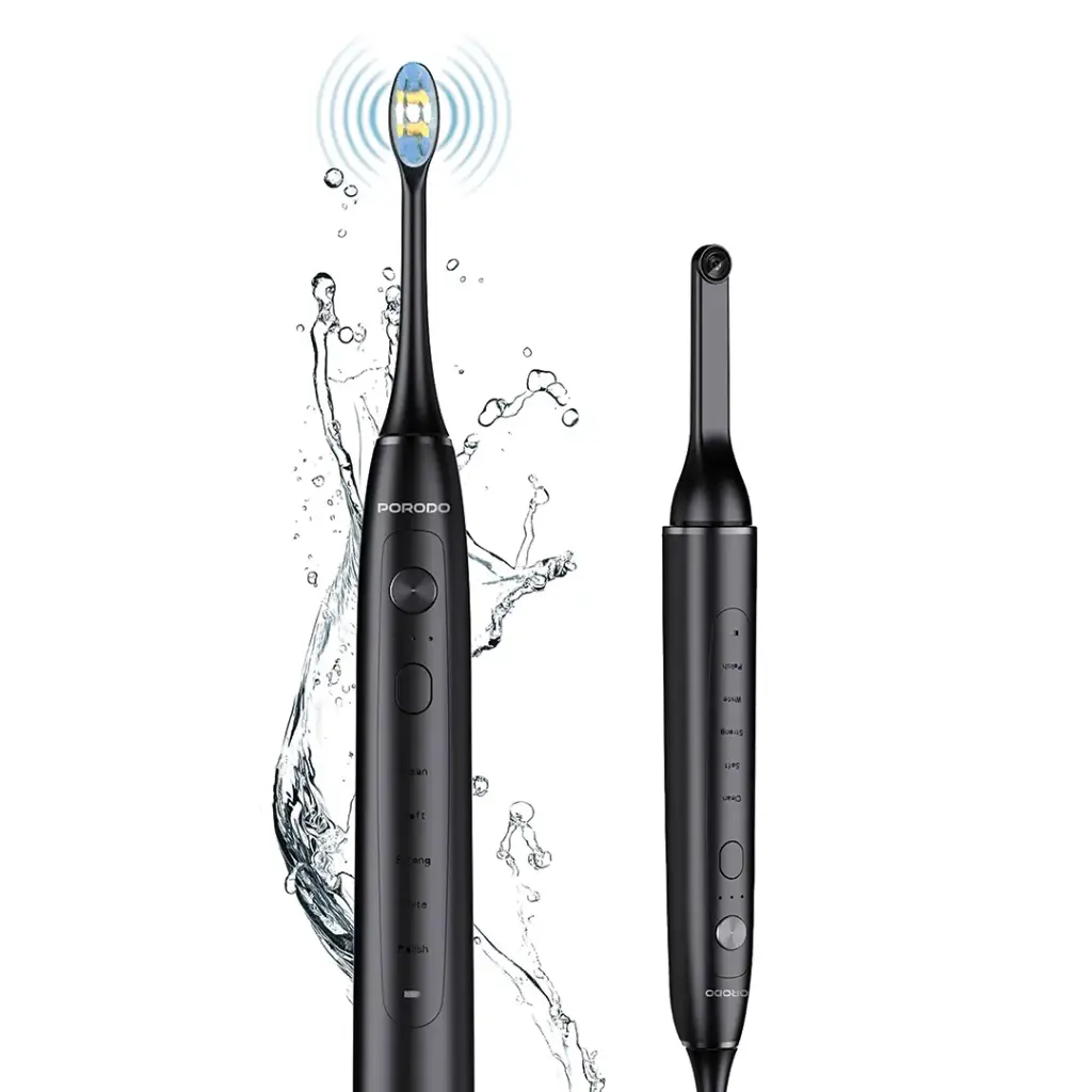 Porodo Lifestyle Smart Sonic Visual Electric Toothbrush - Black