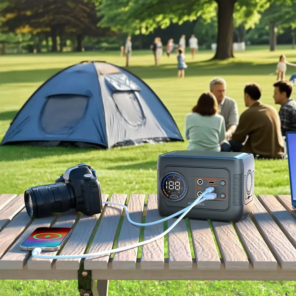 Porodo 150W Forcebase Portable Power Station - Gray/Black