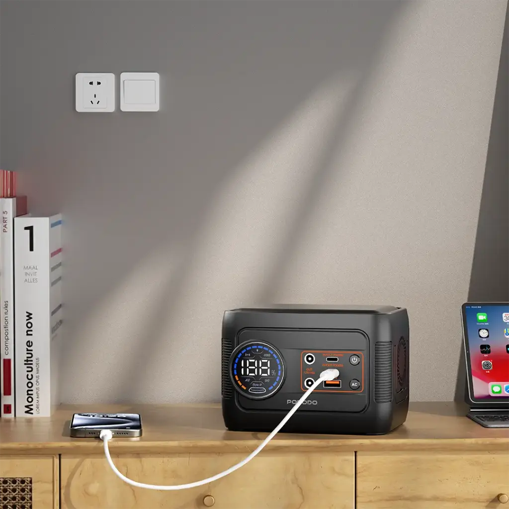 Porodo 150W Forcebase Portable Power Station - Gray/Black