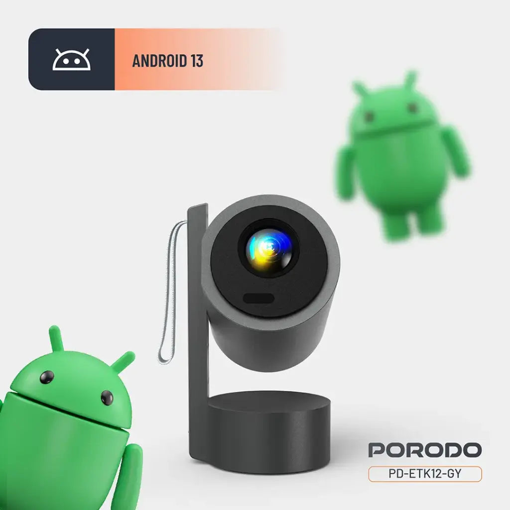 Porodo Full HD Smart Projector - Gray