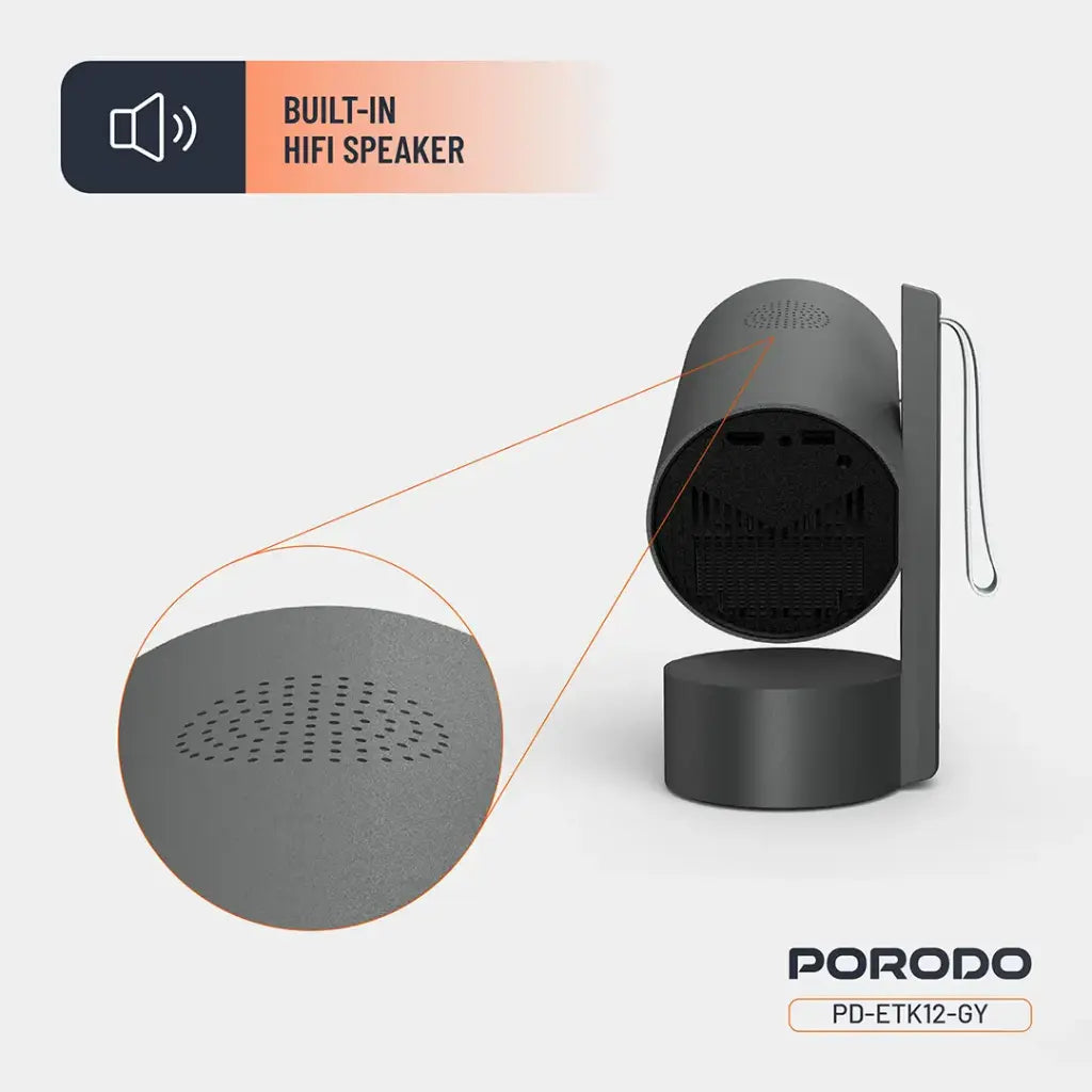 Porodo Full HD Smart Projector - Gray