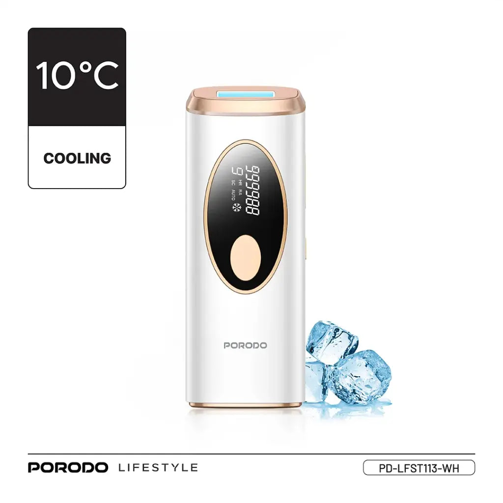 Porodo Lifestyle IPL Hair Removal Advanced Skincare Technology - White