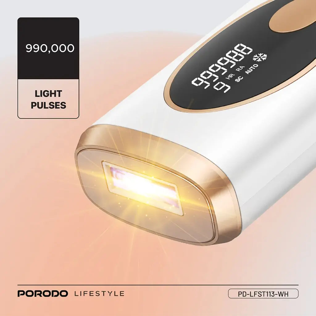 Porodo Lifestyle IPL Hair Removal Advanced Skincare Technology - White