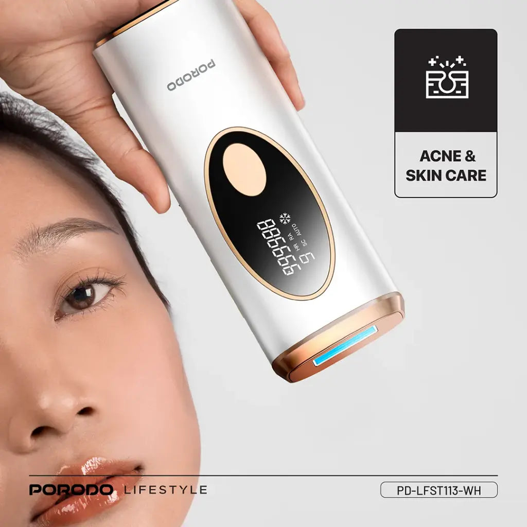 Porodo Lifestyle IPL Hair Removal Advanced Skincare Technology - White